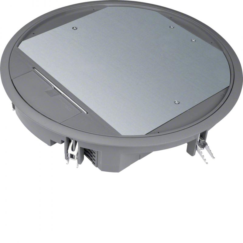 Hager Versorgungseinheit R12 rund 306 mm für 5 mm Bodenbelag aus Polyamid eiseng