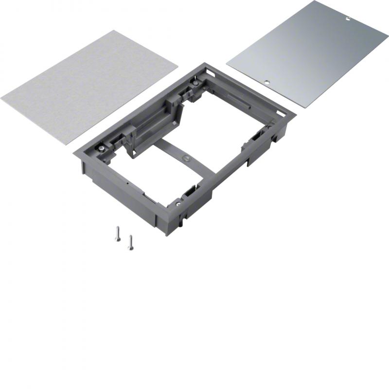 Hager Blinddeckel E04 147x247 8mm Belag egrau