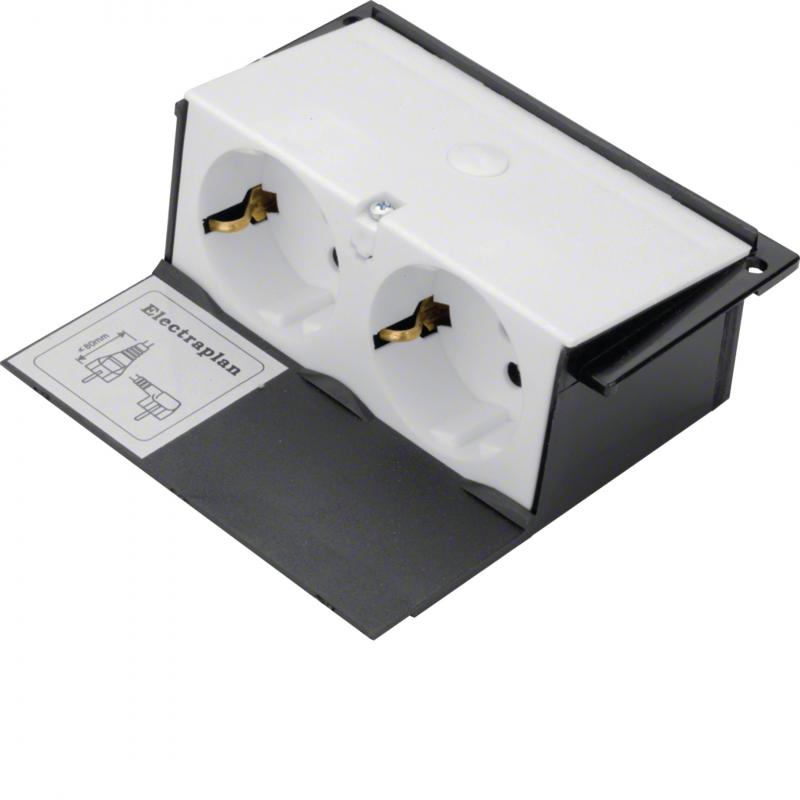 Hager Gerätebecher m 2 STD rw zu KDQ08/KDE04