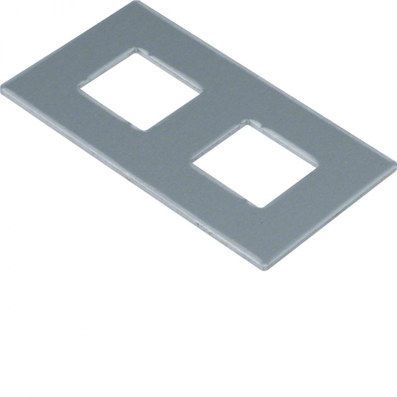 Hager Montageplatte GTVD2/3 2xRJ45 17,2x18,3