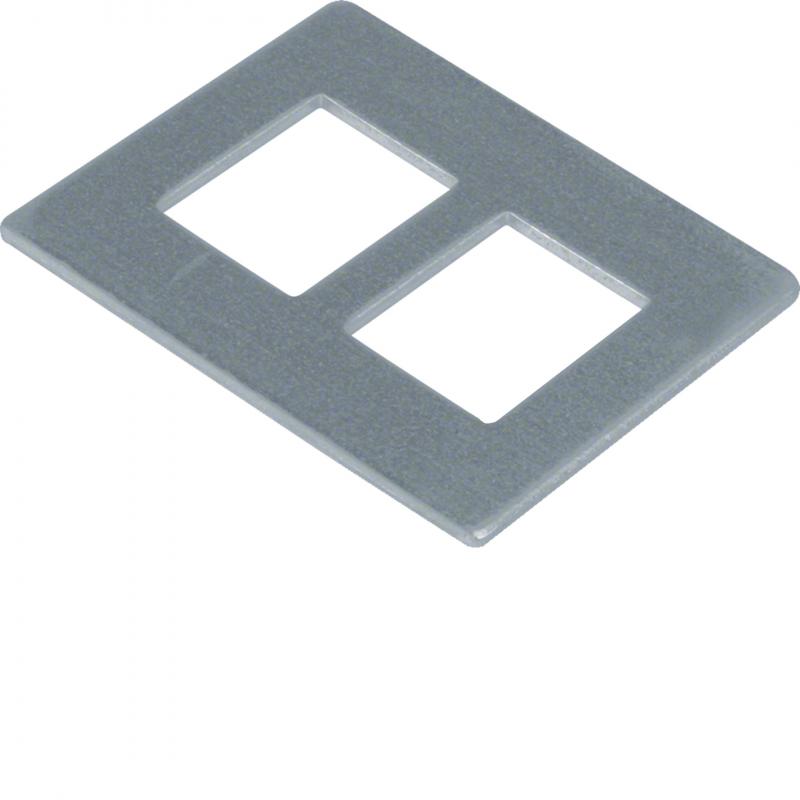 Hager Montageplatte f. Geräteträger GTVD200/300 Datenmodul 2-fach RJ 45 19,3 x 1