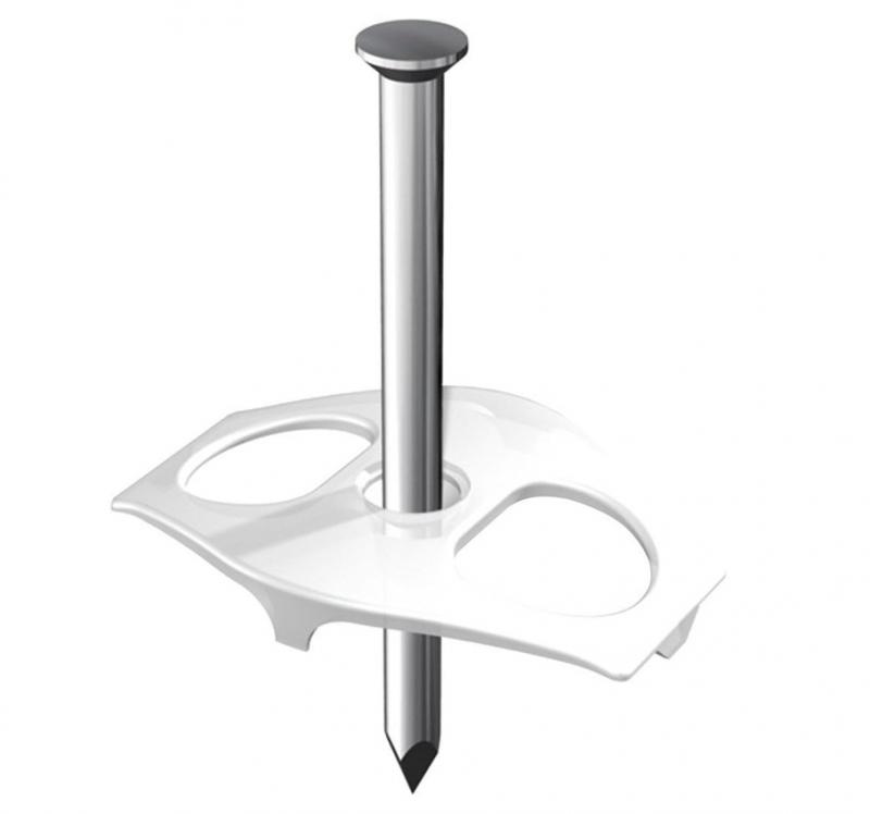 OBO Bettermann Nagel-Fix 1996 60 Doppelclip mit Nagel 3,5 × 60 mm Transparent 2222868   100 Stück