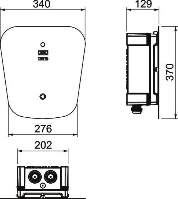BETTERMANN WB AC BL SPD – Wallbox 22 kVA, 3-phasig, 1 Ladepunkt, 22 kW, Typ 2, Überspannungsschutz, IP66