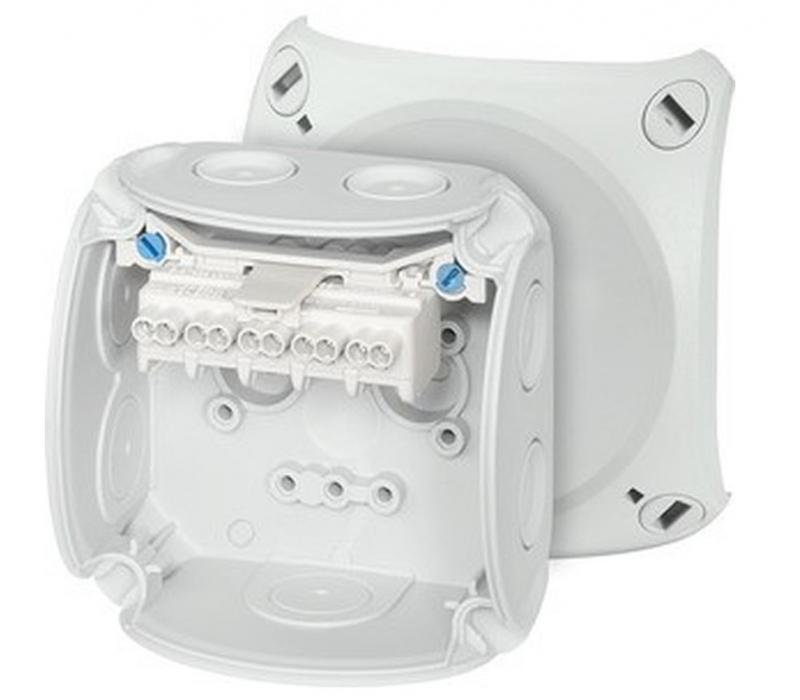 Hensel DK 0202 G Kabelabzweigkasten mit Klemme 93x93x62 mm IP66 grau