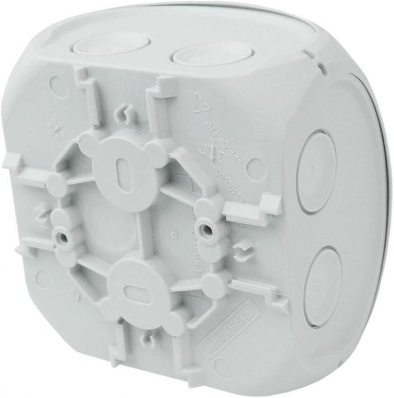 Hensel Kabelabzweigkasten DK 0200 G 93x93x62 mm IP66 grau ohne Klemmen