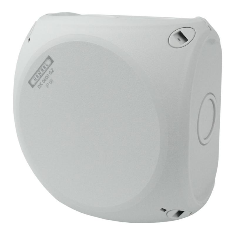 Hensel DK 0600 GZ Abzweigkasten ohne Klemme 130x130x77 mm IP66 grau