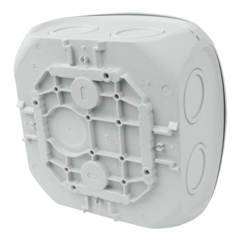 Hensel DK 0600 GZ Abzweigkasten ohne Klemme 130x130x77 mm IP66 grau