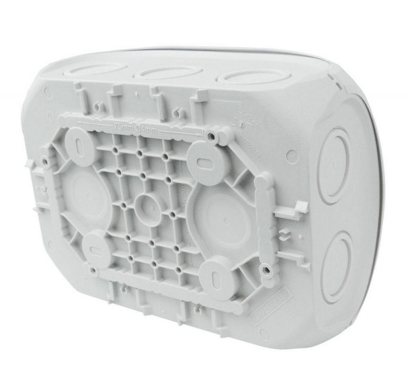 Hensel DK 1000 GZ Abzweigkasten ohne Klemme 180x130x77 mm IP66 grau