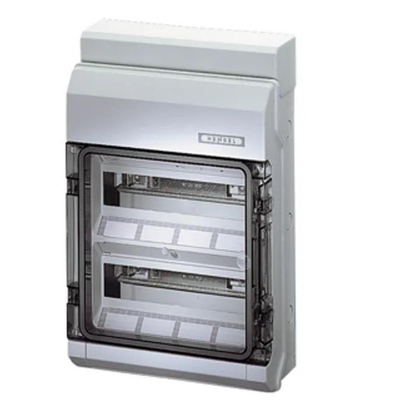 Hensel KV 9224 Z Aufputz-Sicherungskasten 2x12 TE IP65 grau