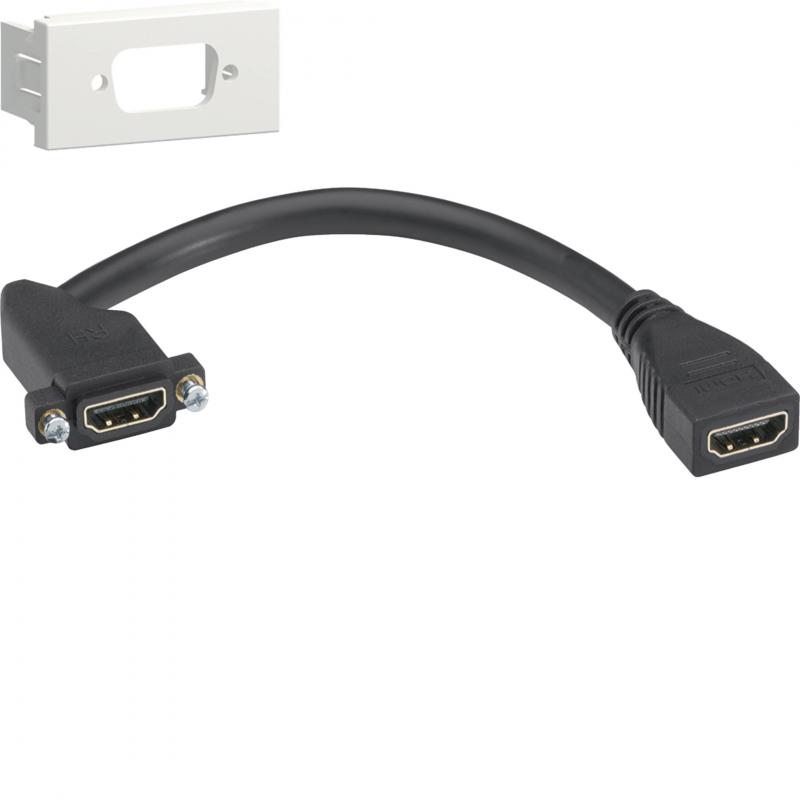 Hager Anschlussset HDMI 45x22.5 vw