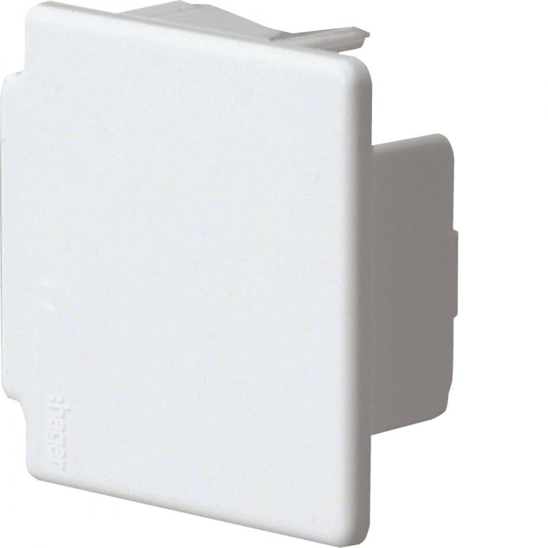 Hager Endstück zu LF 40x40mm verkehrsweiß