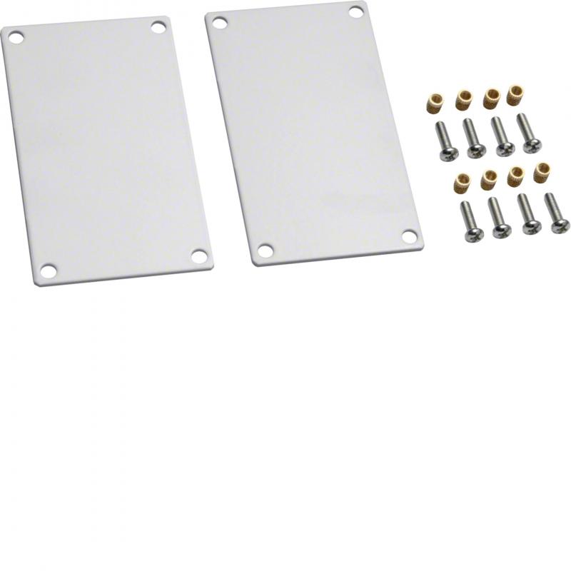 Hager Endstück Stahl zu DABA 50x80mm vweiß