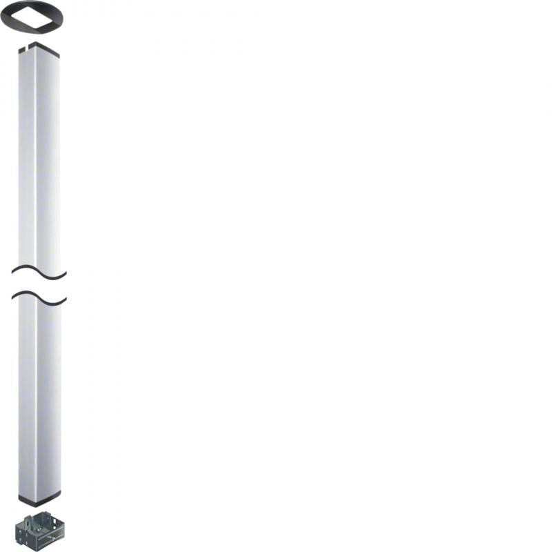 Hager Deckenanschlusssäule 2-seitig mit Klemmbefestigung Alu DA200 L=3,4m verkeh