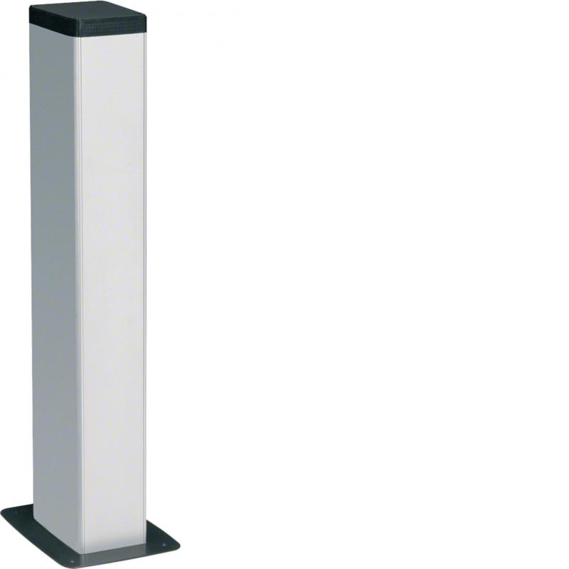 Hager Bodenanschlusssäule 2-seitig frontrastender Einbau Alu DAP L=0,65m verkehr