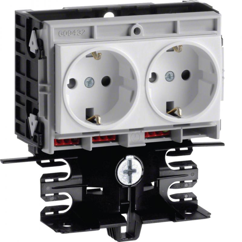 Hager Gerätetr-Techteil 2 STD SL 20x55 vweiß