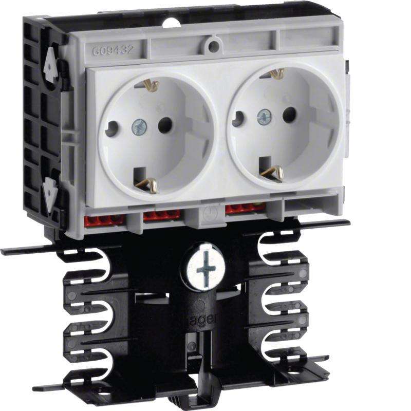 Hager Gerätetr-Techteil 2 STD SL 20x80 vweiß