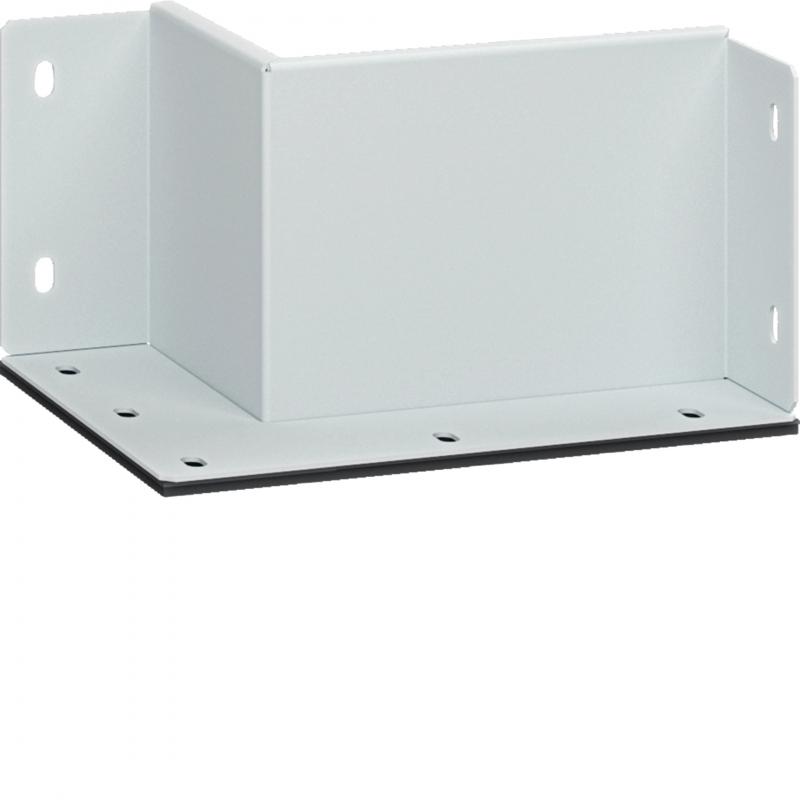 Hager Wandanschlußstück 2-seitig 100x150mm weiß pulverbeschichtet für Brandschut