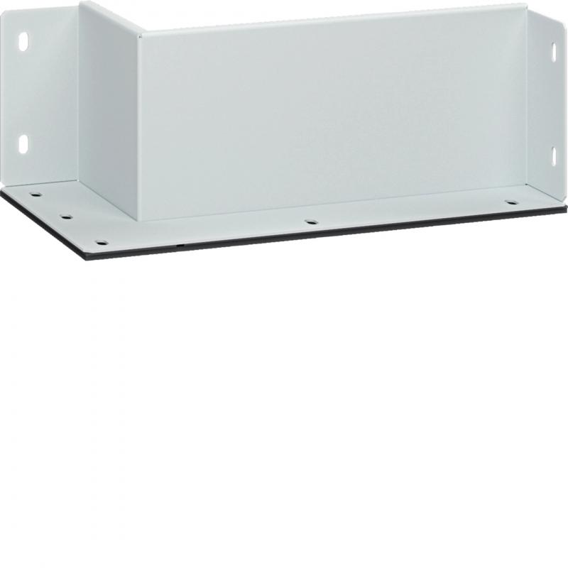 Hager Wandanschlußstück 2-seitig 100x250mm weiß pulverbeschichtet für Brandschut