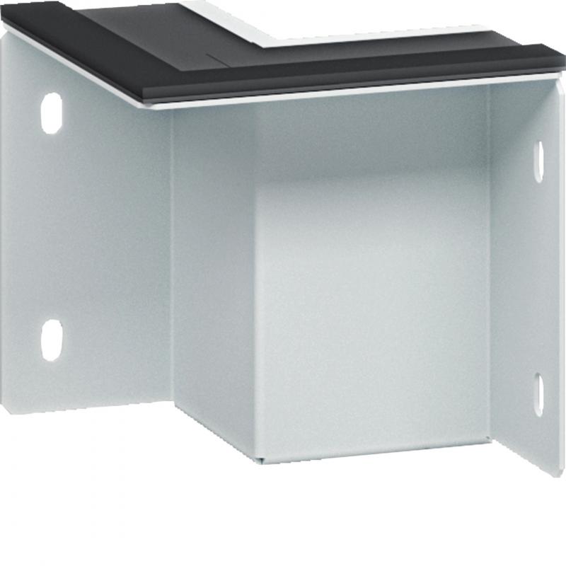 Hager Wandanschlußstück 2-seitig 60x60 mm weiß pulverbeschichtet für Brandschutz