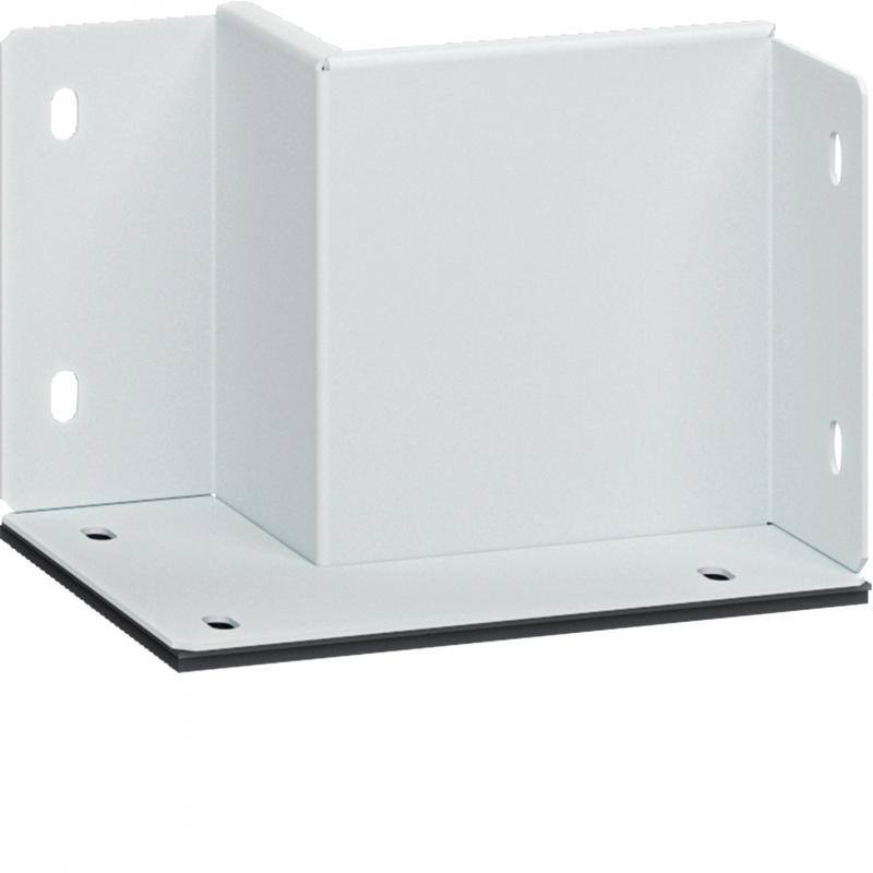 Hager Wandanschlußstück 2-seitig 60x100 mm weiß pulverbeschichtet für Brandschut