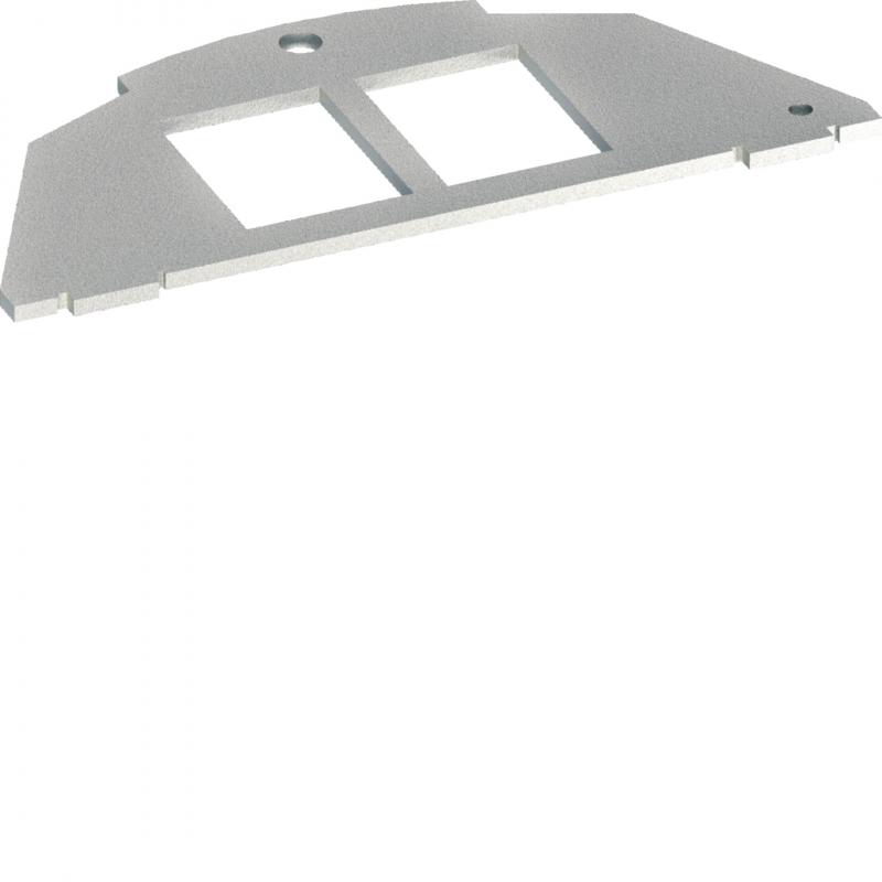 Hager Montageplatte Typ 01 19,3x14,8 zweifach