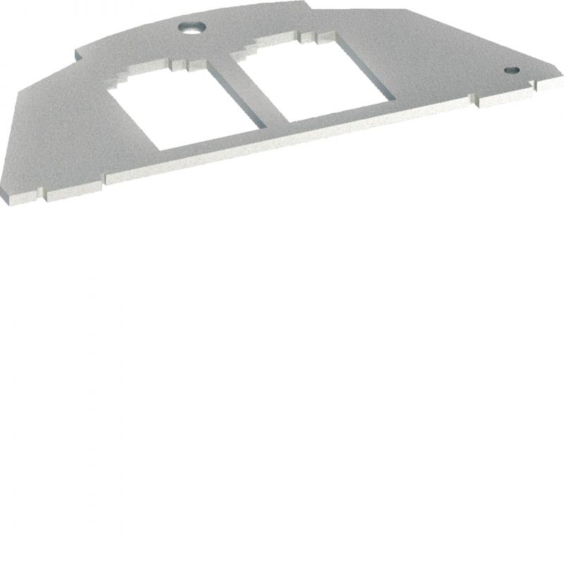 Hager Montageplatte Typ 03 19,5x14,85 zweifach