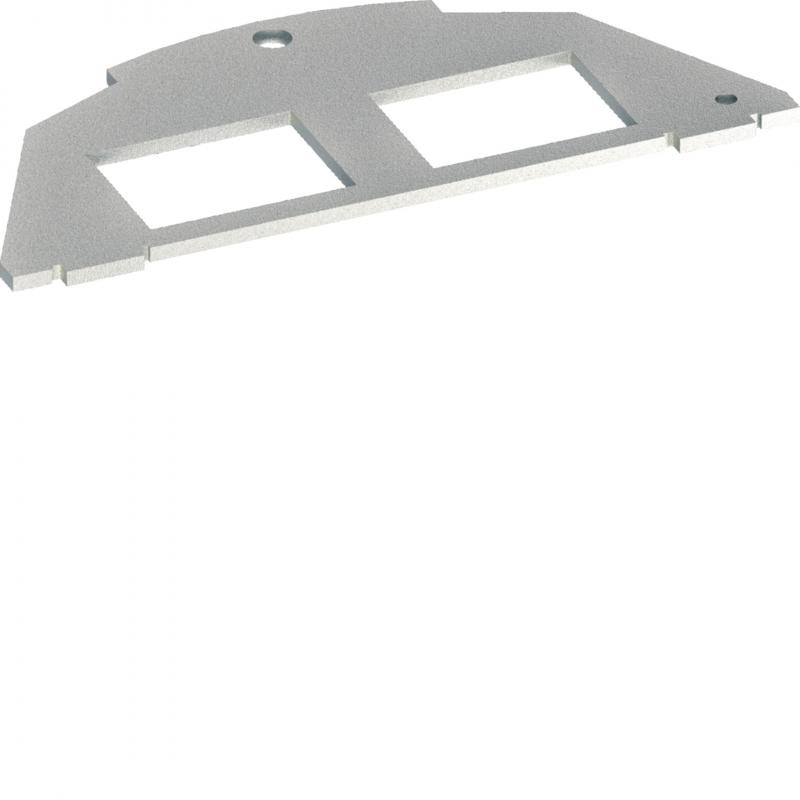 Hager Montageplatte Typ 05 20,1x14,8 zweifach