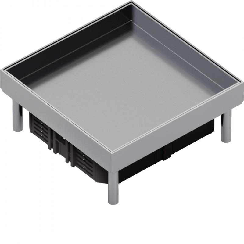 Hager Edelstahlkassette Q06 blind Belag T=25mm