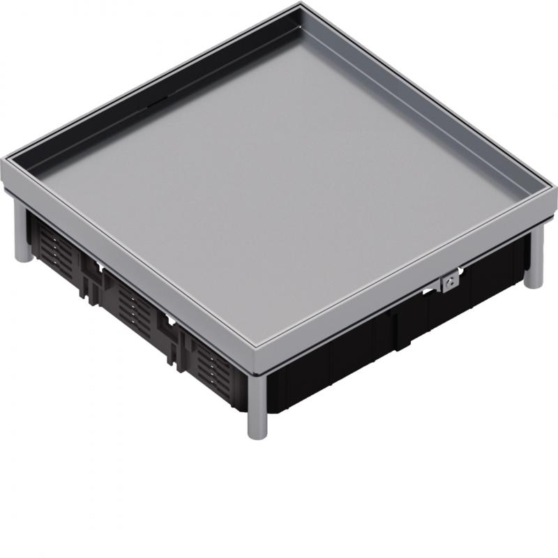 Hager Edelstahlkassette Q12 blind Belag T=15mm