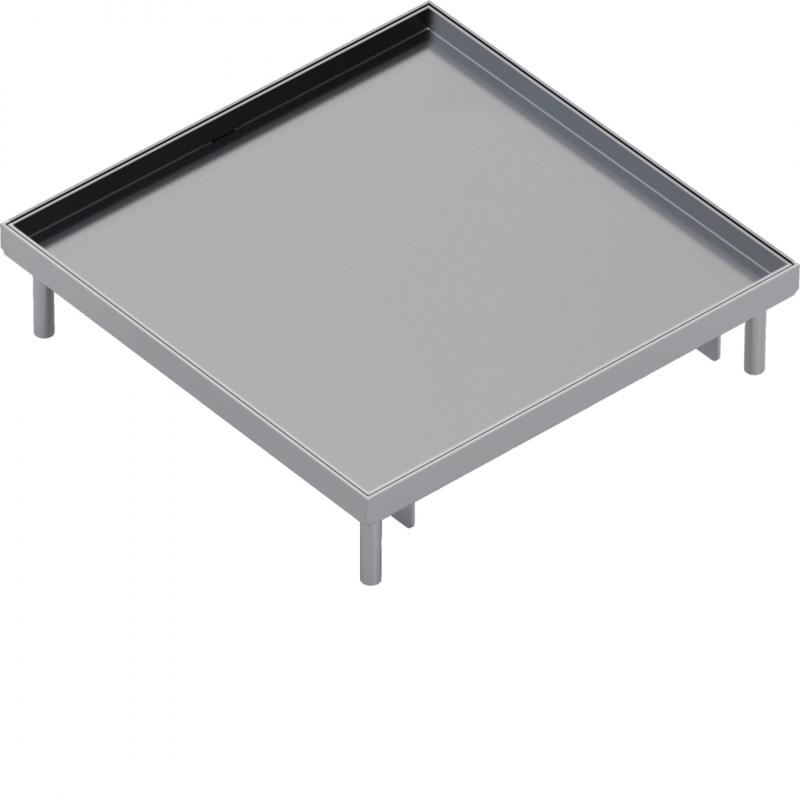 Hager Edelstahlkassette Q16 blind Belag T=15mm