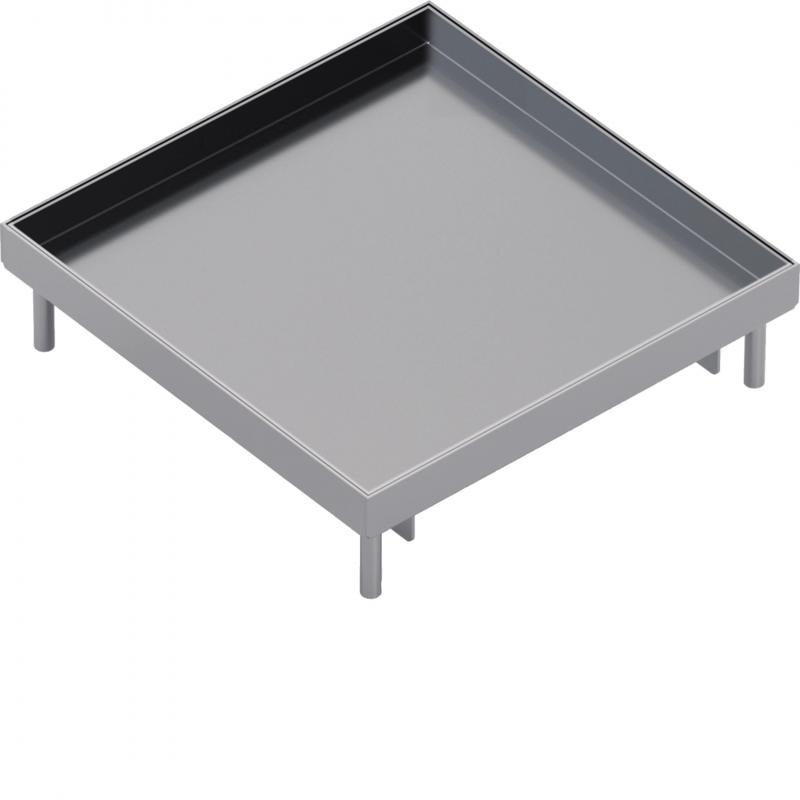 Hager Edelstahlkassette Q16 blind Belag T=25mm