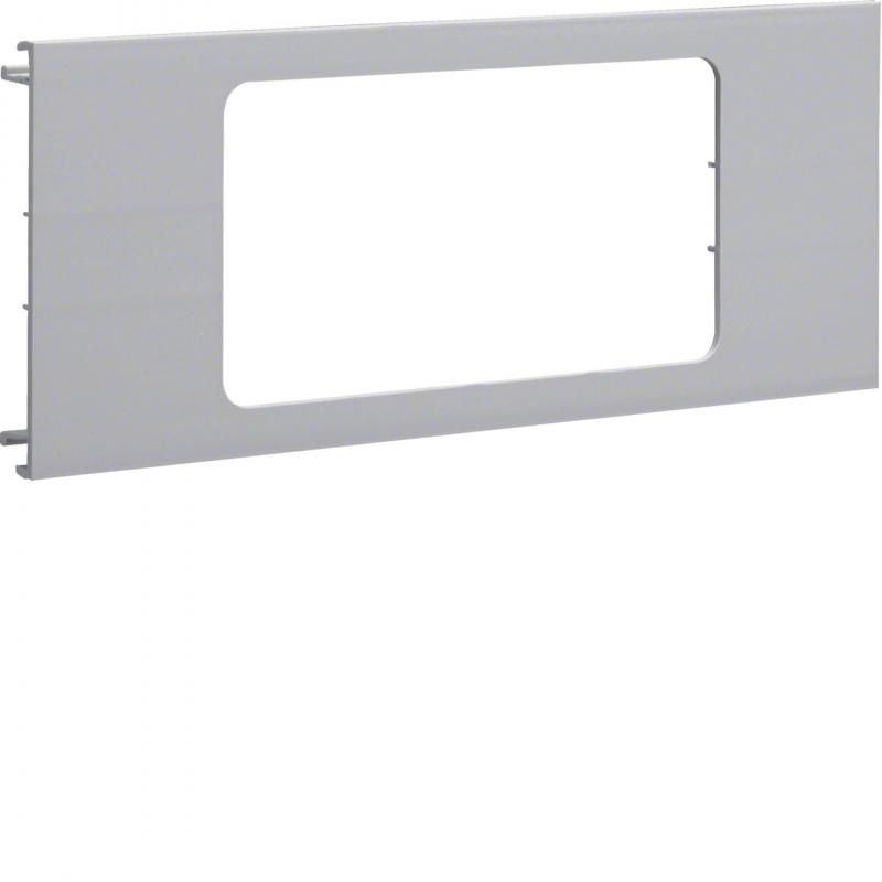 Hager Blende 2-fach R7 PVC BR OT 100 lichtgrau