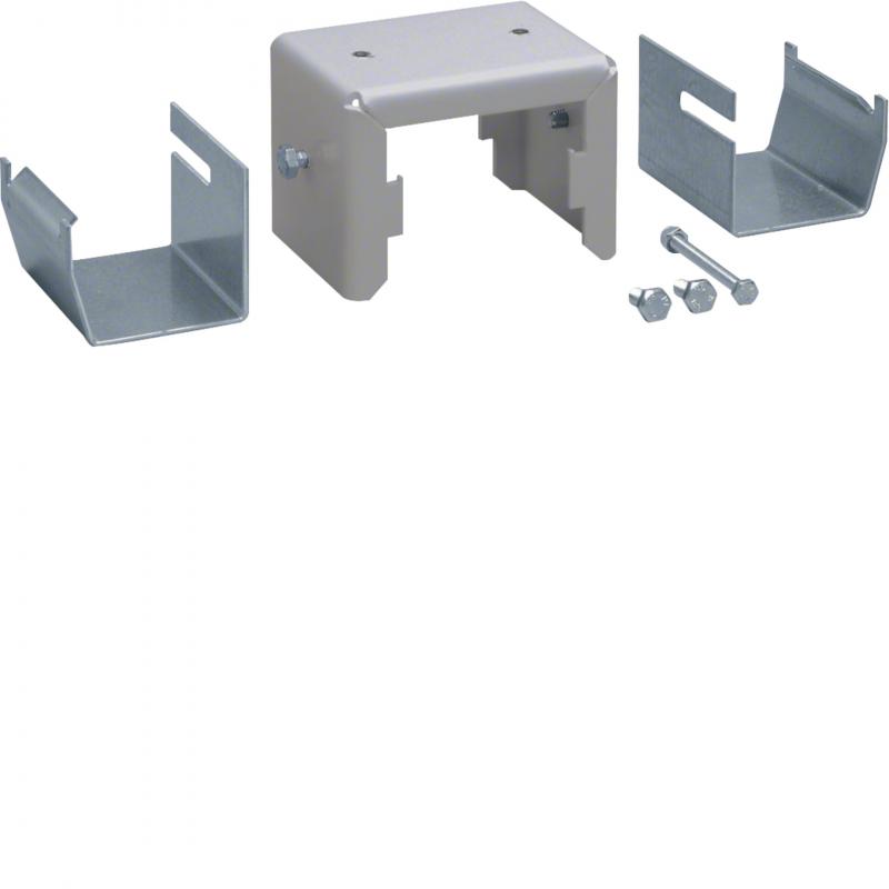 Hager Halter Set Stahl DABA 50x80mm waluminium