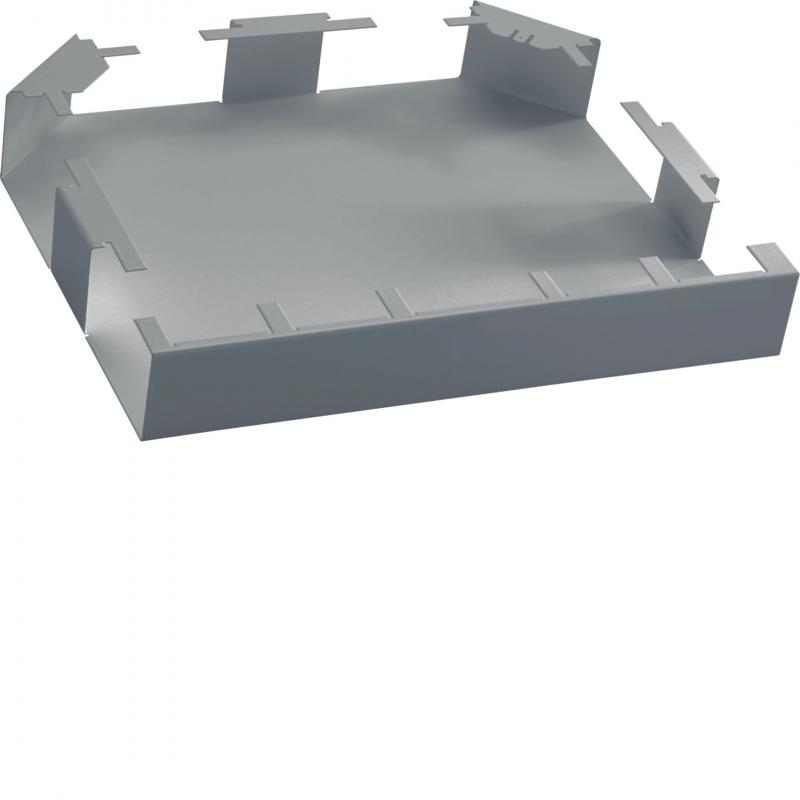 Hager T-Stück Stahl DABA 50x80mm weißaluminium