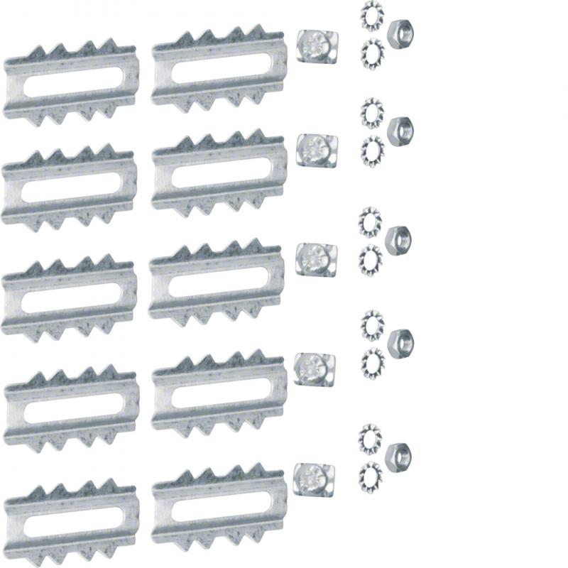 Hager Kupplung im Set aus Stahl zu LFS 20x20mm