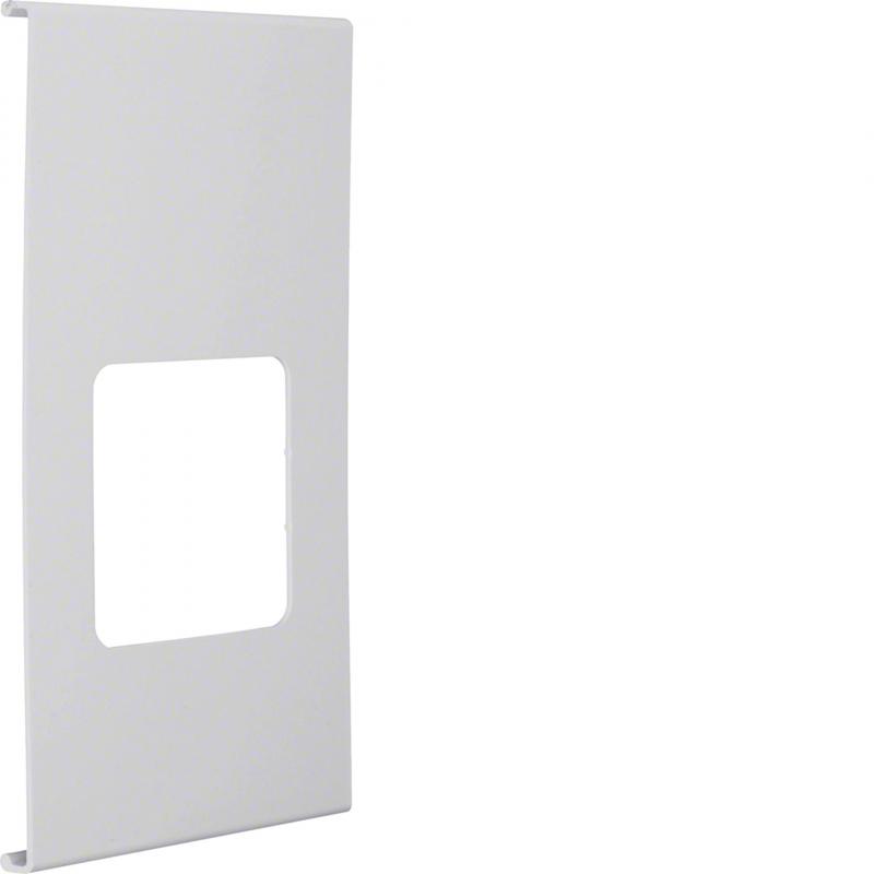 Hager Blende 1-fach R7 PVC FB OT 230 lichtgrau
