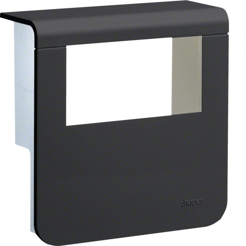 Hager Geräteträger-Oberteil SL 20x80 gschwarz