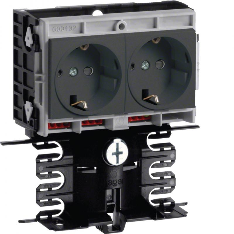 Hager Gerätetr-Techteil 2 STD SL 20x80 gschw