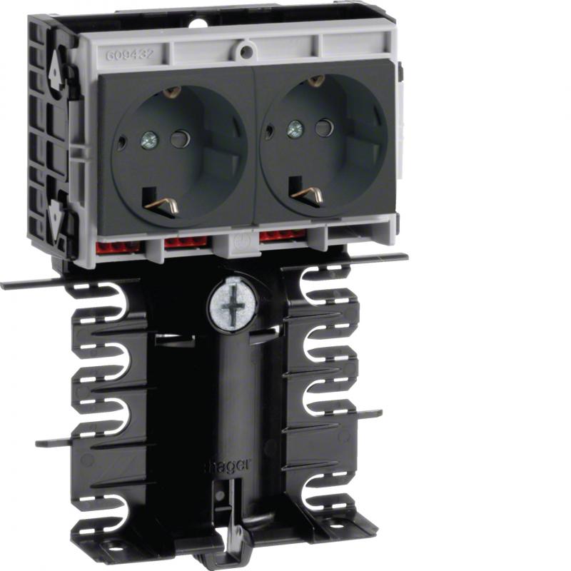 Hager Gerätetr-Techteil 2 STD SL 20x115 gschw