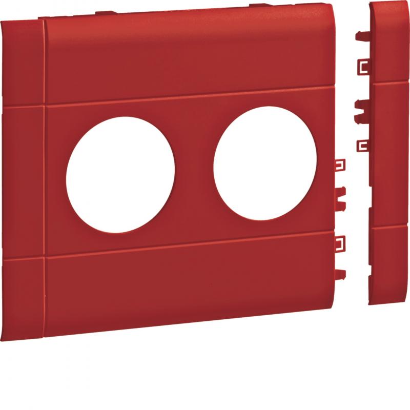 Hager Blende 2-fach STD BR 120mm rot