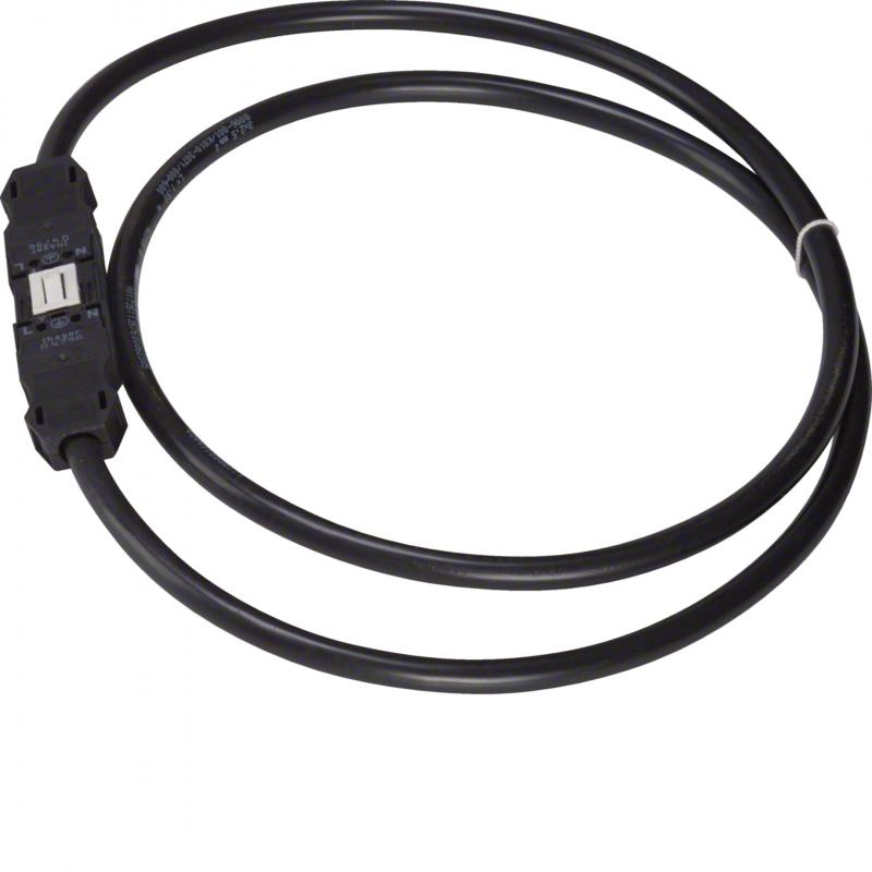 Hager Verbindungsleitung Winsta Code S, 3x2.5mm², Länge 1.5m, PVC, Eca, schwarz