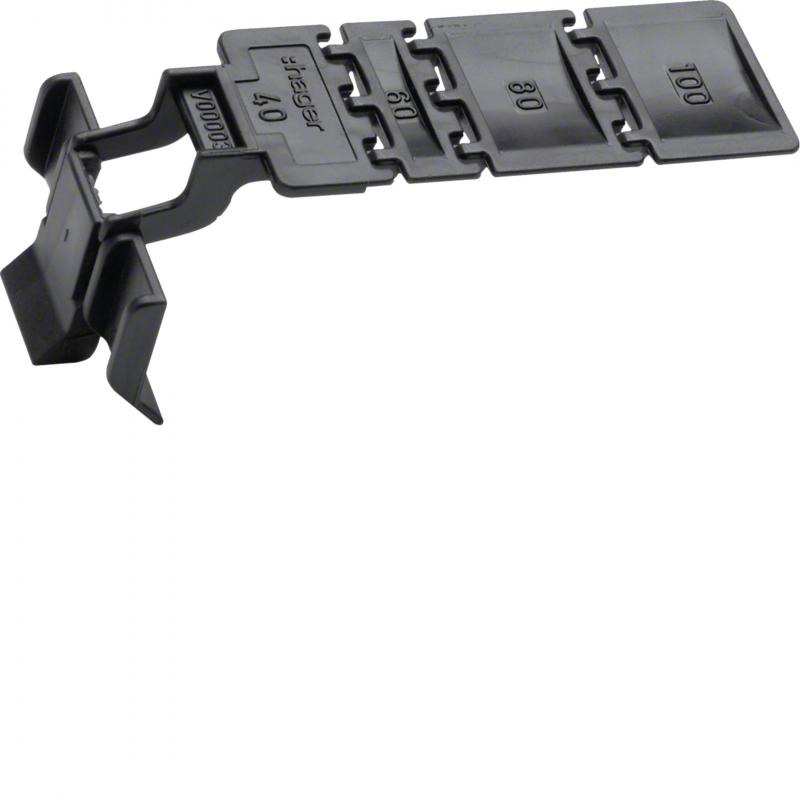 Hager Klammer aus Polystyrol zu Verdrahtungskanal BA7/HA7 ab Breite 40 mm