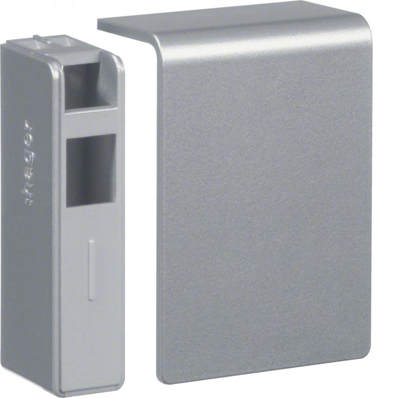 Hager Endstück zu SL 20x55mm Dekor Aluminium