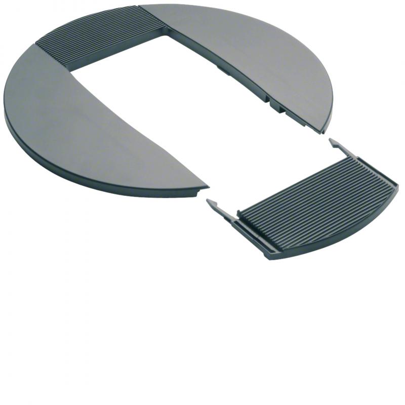 Hager Rosette halogenfrei DA200 2-seitig l Alu