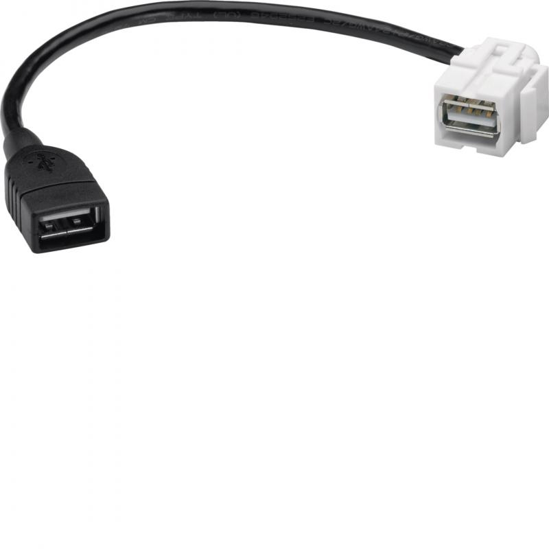 Hager Keystone Einsatz USB2 Typ A