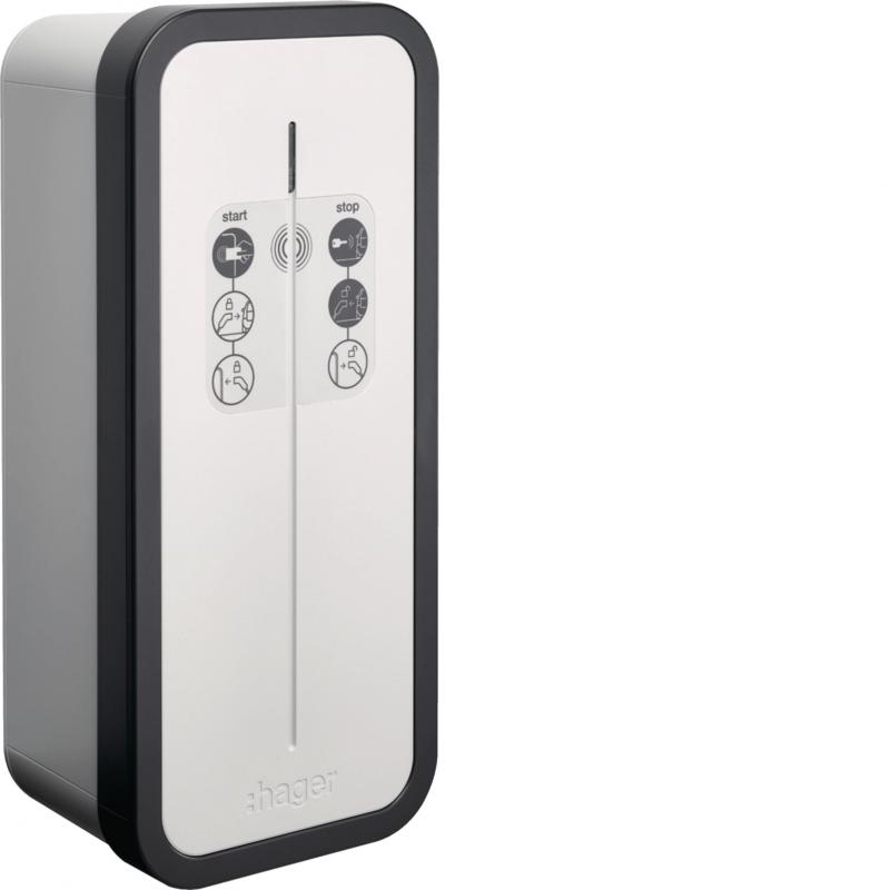 Hager Ladestation / Ladesteckdose witty share bis 22kW, OCPP für Lastmanagement,