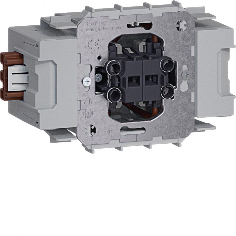 Hager Serienschalter Wago Winsta mit zwei Tasten Frontrastend 10A/250V