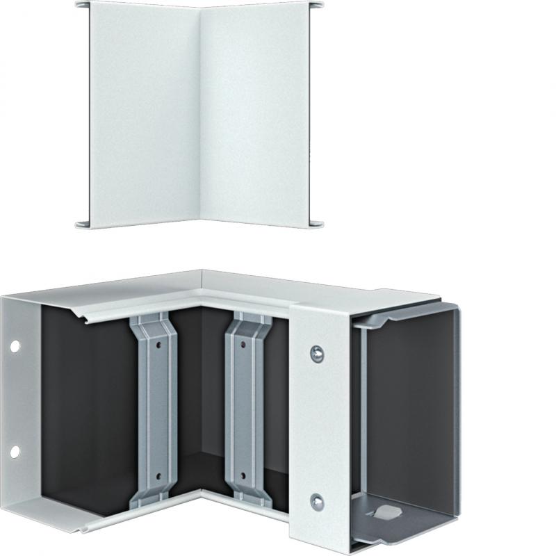 Hager Inneneck FWK-Plus 100x150 mm weiß pulverbeschichtet für Brandschutzkanal