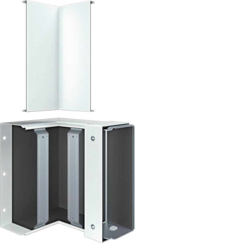 Hager Inneneck FWK-Plus 100x250 mm weiß pulverbeschichtet für Brandschutzkanal