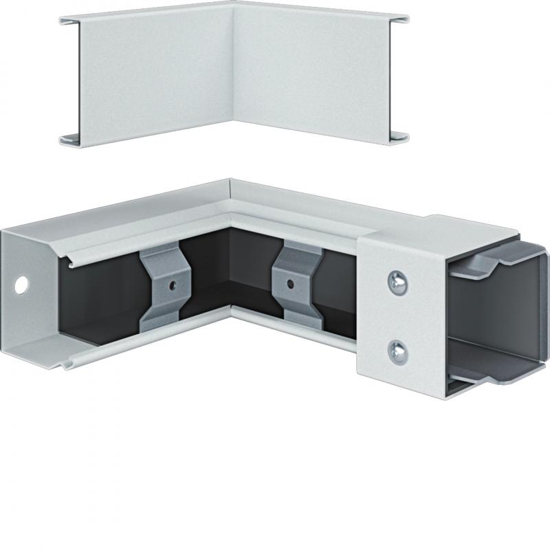 Hager Inneneck FWK-Plus 60x60 mm weiß pulverbeschichtet für Brandschutzkanal